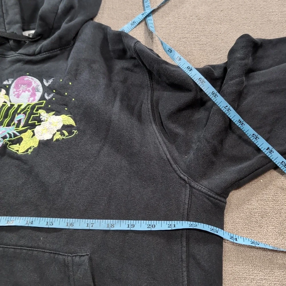 Nike Hoodie Men Medium Black Embroidered Logo Sweatshirt‎ Sportswear Club